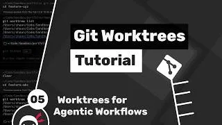 Git Worktrees Tutorial #5 - Worktrees in Agentic Coding Workflows